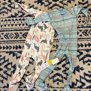 Kids Patterned One Piece Pajamas 3T